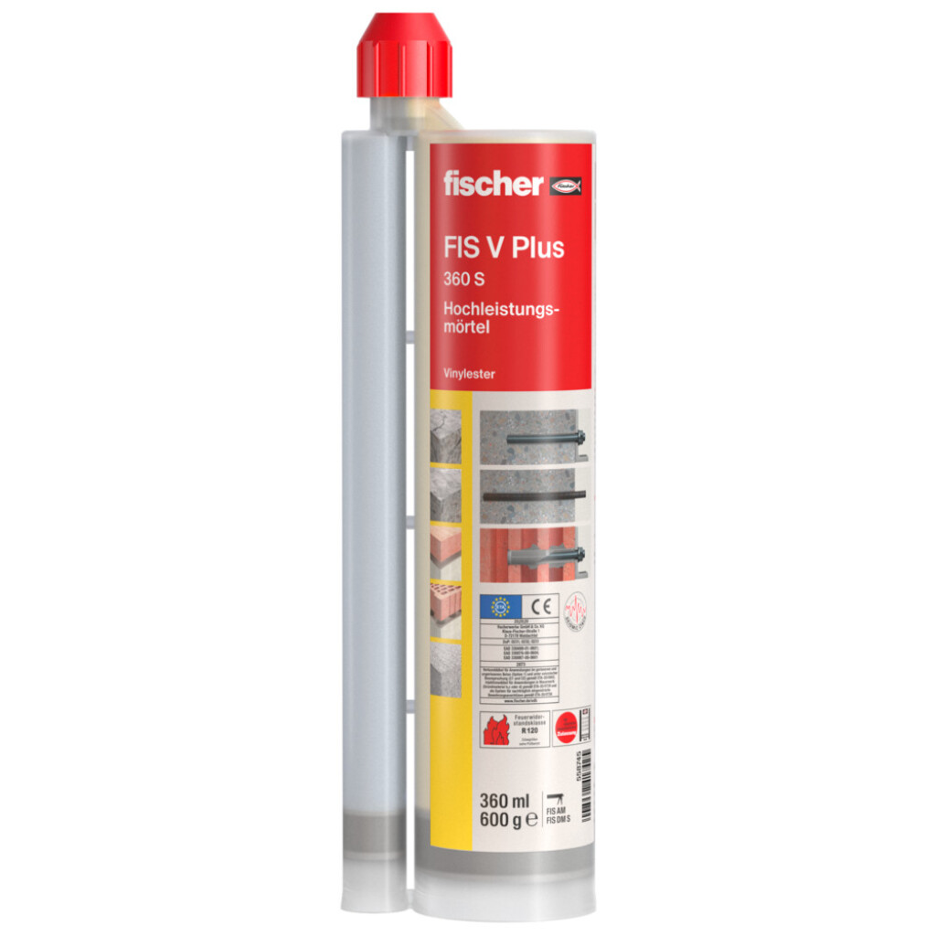 153080 FISCHER FIS V Plus 360S Cartridge 360 ml option 1 + 7  2 mixer   # 558745